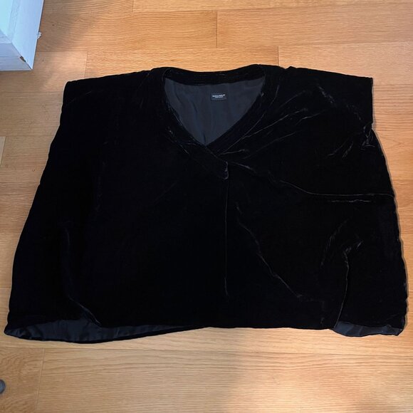 MARCELO BURLON  Leona Velvet Draped Top Size 44 (Medium) - Picture 4 of 9
